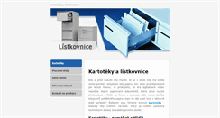 Desktop Screenshot of listkovnice.cz